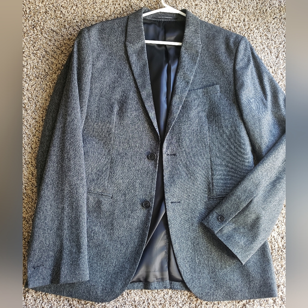 H&M men's dark gray Slim Fit Blazer size large